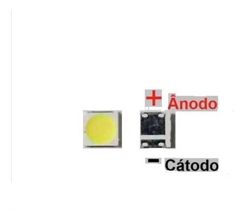 Imagem 4 de 5 de Led 6v 2w 3535 LG 32lb560b Smd Tv Blacklight - 50 Unidades