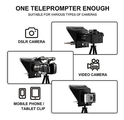 Gvm Teleprompters Kit Para iPad Tablet Smartphone Dslr