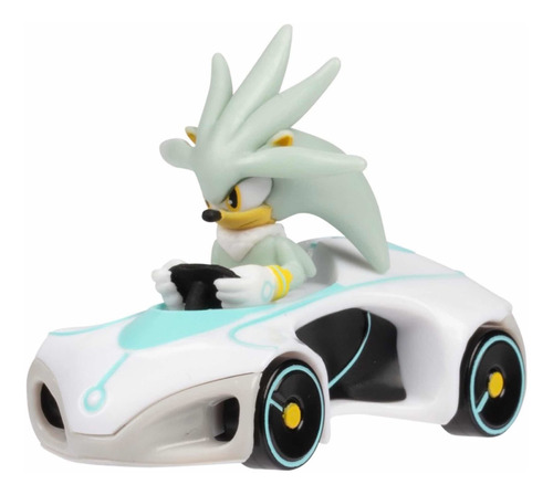 Sonic The Hedgehog Silver Vehículo Metálico Marca Jakks Usa