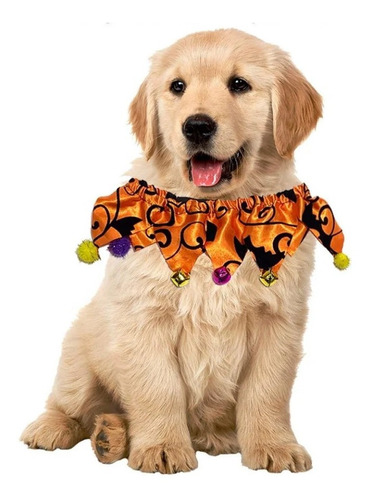 Collar Disfraz Halloween Perro Razas Pequeñas 26cm - Naranja