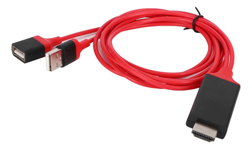 Cable Adaptador Usb Macho Y Hembra A Hdmi Hdtv 1080p Av L
