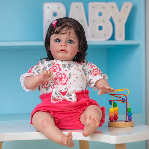 Boneca Já Pintada De 24 Polegadas Reborn Toddler Girl Sue-su