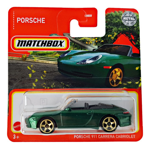 Matchbox Carro Porsche 911 Carrera Cabriolet + Obsequio 