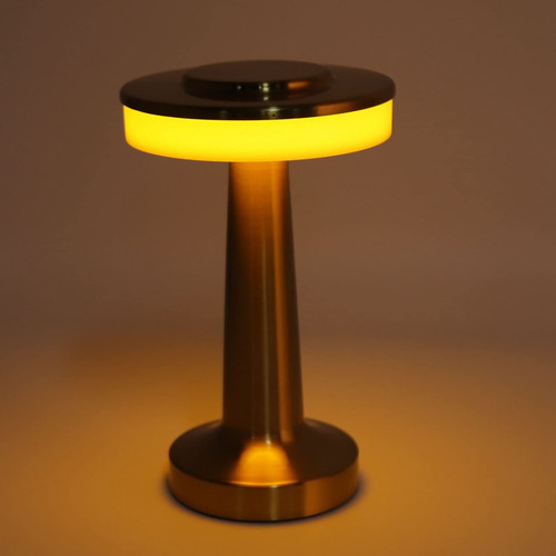 Lámpara De Mesa Led Portátil Táctil 3 Niveles Temperatura Co