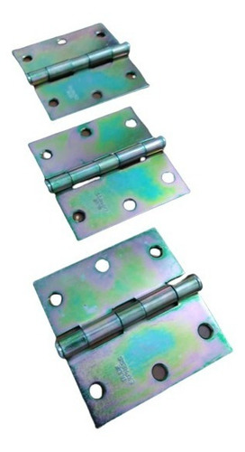 Bisagras Dorada 3 X 3 X 1.44 Milímetros Pack De 3 Bisagras