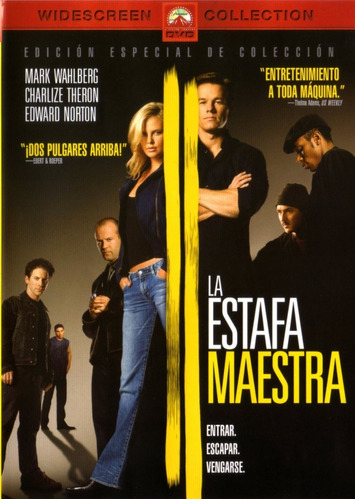 La Estafa Maestra ( Wahlberg Norton Theron ) Dvd Original