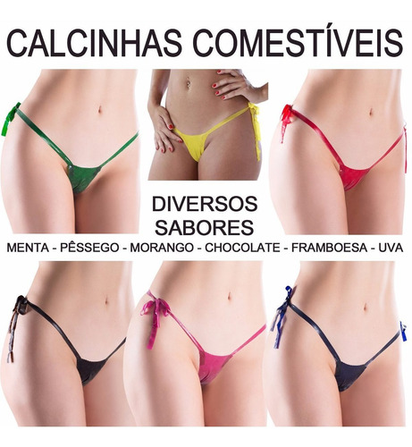 Calcinha Comestivel Varios Sabores | Mercado Livre