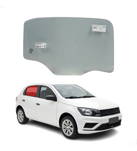 Vidro Porta Traseira Direita Volkswagen Gol G5 2008 A 2025 
