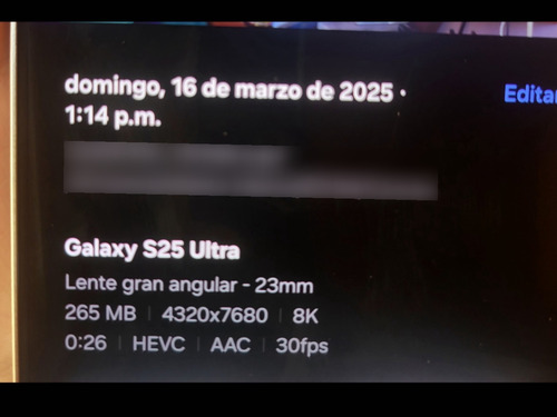 Samsung Galaxy S25 Ultra 512gb Titanium Black (Usado)