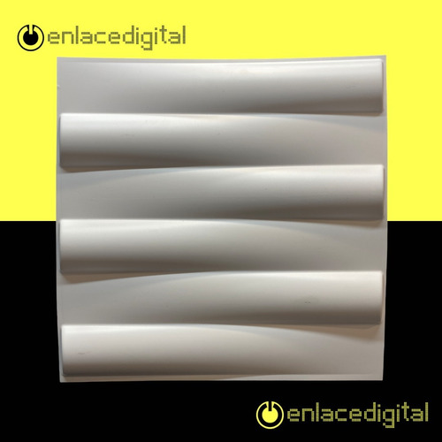 Imagen 4 de 5 de Panel Decorativo 3d Pvc Interior Exterior Blanco D032