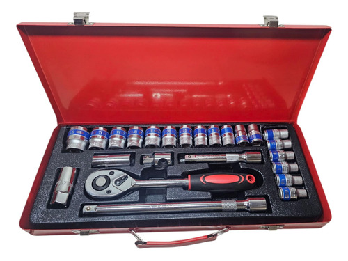 Sets Juego Dados 25 Piezas Chicharra 1/2 Cromo Vanadio Crv