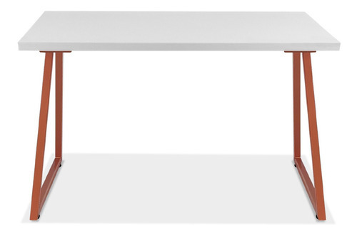 Mesa Cozinha Industrial Alpha Tampo 120x60 Cobre/branco