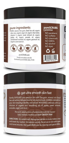 Purescrubs Set De Exfoliante Corporal Premium De Sándalo