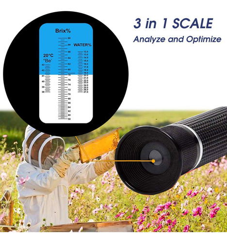 // Miel Refractometer 10-32% For Miel Humedad, Brix Baume