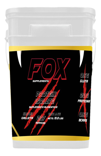 Proteína Whey Hidrolizada Isolate Fox 9kg Varios Sabores Galleta