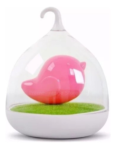 Lampara Pajarito Luz Led Noche Recargable Usb Velador Bebe