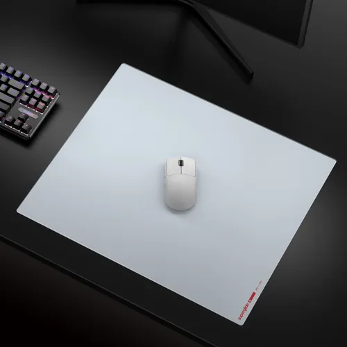Mousepad Pulsar Superglide Glass Pad Xl White - 490x420mm Mousepad Pulsar Superglide Glass Pad Xl White - 490x420mm