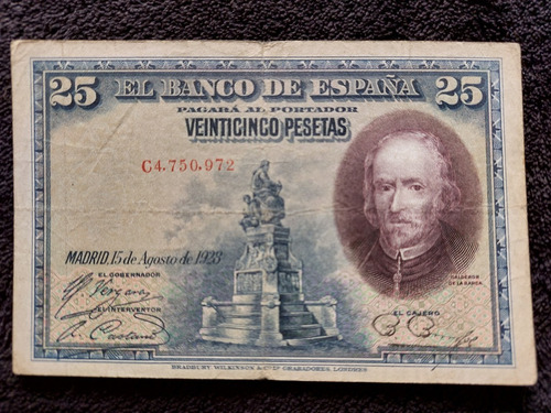 Billete España 25 Pesetas 1928