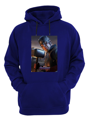 Capitan America Martillo Mjolnir Buzo Canguro Friki Tu Eres
