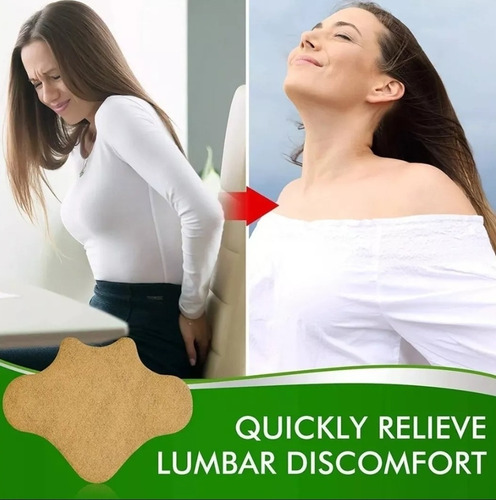 Tratamiento Desinflama Espalda Baja Y Cuello 100pz En Parche Hierbas