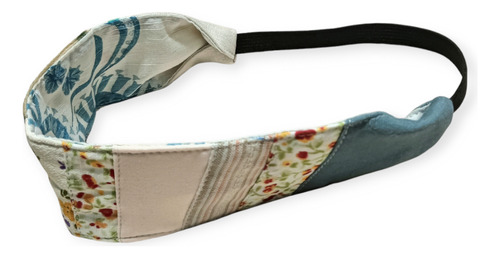 Vincha De Diseño Para El Pelo Tela Lgbt Upcycling Patchwork Patchwork Beige