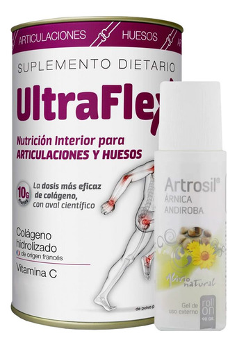 Combo Prevención Y Alivio Del Dolor Ultraflex + Artrosil Sabor Limón