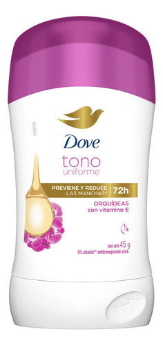 Dove Tono Uniforme Orquideas Ant Barra 45 Gr, Orquideas
