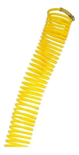 Manguera Compresor Resorte Espiral Aire 15m 1/4 300 Psi Lion Color Amarillo