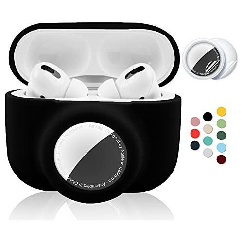 Estuche Protector 2 1 AirPods Pro Soporte Airtag, Funda...