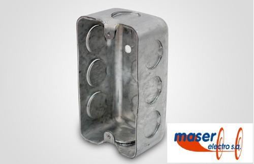 Cajas Luz Rectangular 5x10 Chapa Galvanizada - Maser Electro