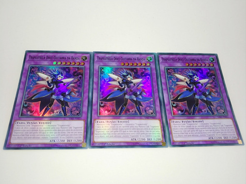 Yugioh  3x Trapestrela Doce Guitarra Da Banda 