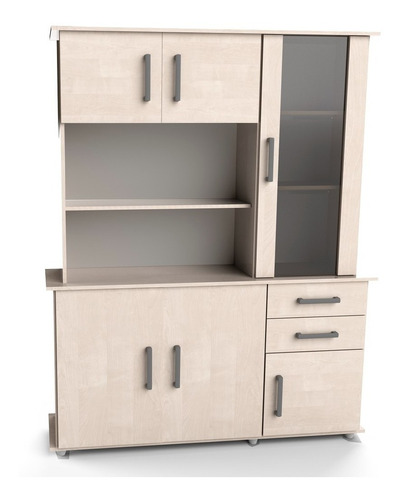 Modular Organizador Aparador 1.41m Funcional Orlandi S Color Abedul