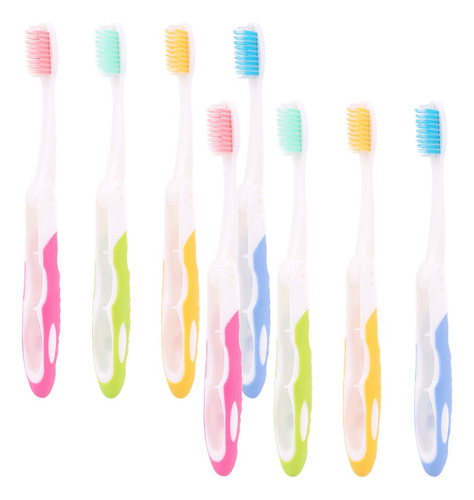 Cepillo De Dientes Portátil Soft Bristle, 8 Piezas