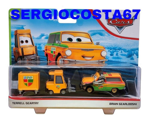 Disney Cars Terrell Geartry & Brian Gearlooski Pit Chef Rip Cor Laran