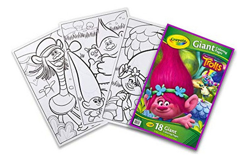 Dibujos Para Colorear Gigantes Crayola, Trolls