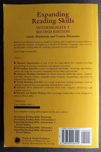 Expanding Reading Skills Intermediate 2 Snd Edition (Usado)