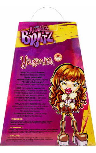 Muñeca Bratz Yasmín Edición Always Con Accesorios Y Póster.
