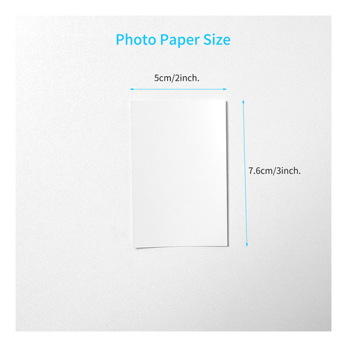 Hprt 10 Hojas De Papel Adhesivo P 2x3 Para Impresora Portáti