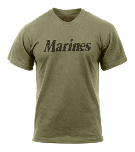 Camiseta Rothco Estampada Distressed Marines En Remate