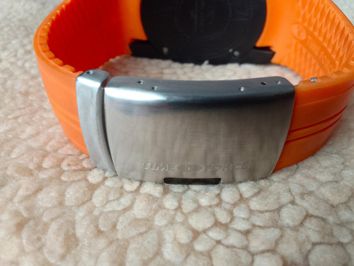 Reloj Deportivo Cronómetro Time Force Naranja Negro Negro-blanco-naranja (Usado)