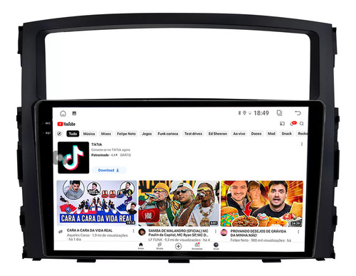 Multimidia Pajero Full 07/12 9p Android Carplay Iplay 64gb