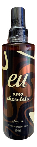 Jequiti Eu Amo Chocolate Colônia Splash Volume Da Unidade 200 Ml