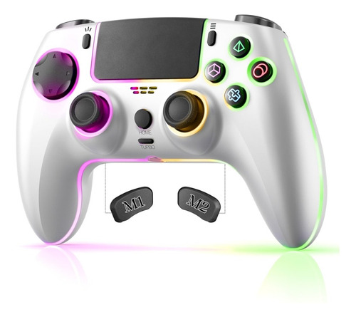 Joystick Bluetooth Para Ps4 Seisa Inalambrico Rgb Turbo Pc
