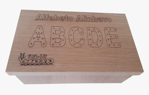 Imagem 3 de 10 de Jogo Alinhavo Alfabeto + Alinhavo Números Mdf - Oferta