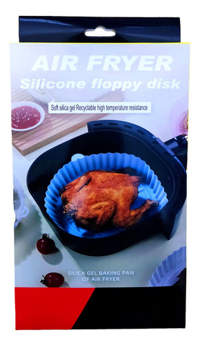 Freidora De Aire Eléctrica 8 Litros + Bandeja Silicona
