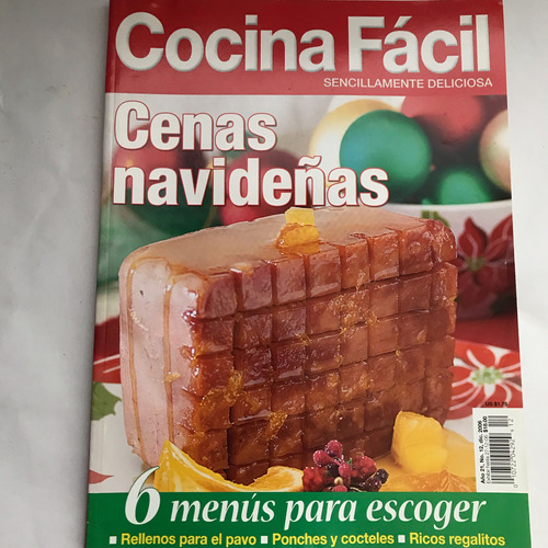 Cenas Navideñas Cocina Fácil Revista 2006 No. 12 Año 21 