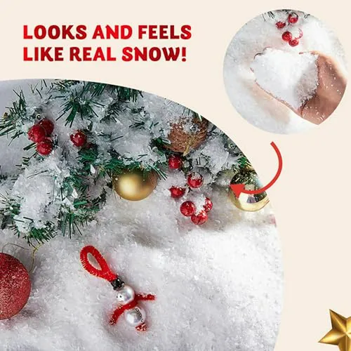 Nieve Artificial 280g Para Árbol De Navidad Y Decoración