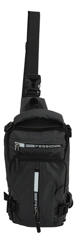 Mochila De Ombro Preta Impermeável Casual Elegante