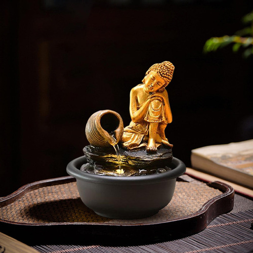 Nuevo Estátua De Buda De Mesa Pequena Decoração De Estilo C