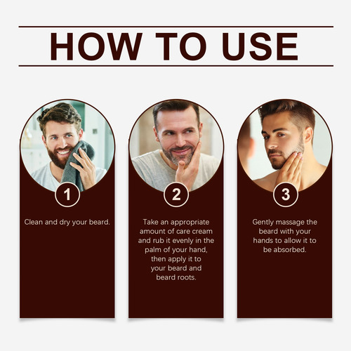 Balsamo Para Crecer La Barba Al 20% 3pcs